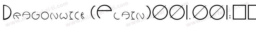 Dragonwick (Plain)001.001字体转换